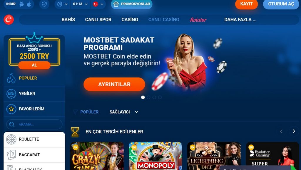 Popularne promocje i oferty bonusowe od Mostbet