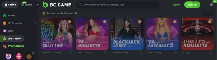 Discover the Exciting Features of BC.Game Casino